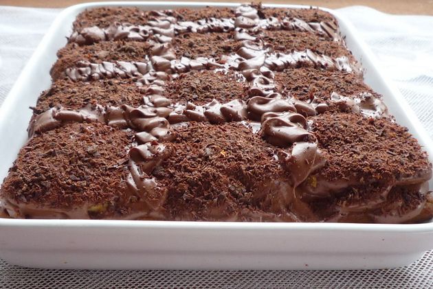 Торт Кава з шоколадом – простий рецепт торта без випічки та без духовки