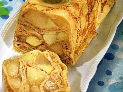 Млинцевий пиріг з яблучною начинкою – смачний рецепт млинцевого пирога з яблуками
