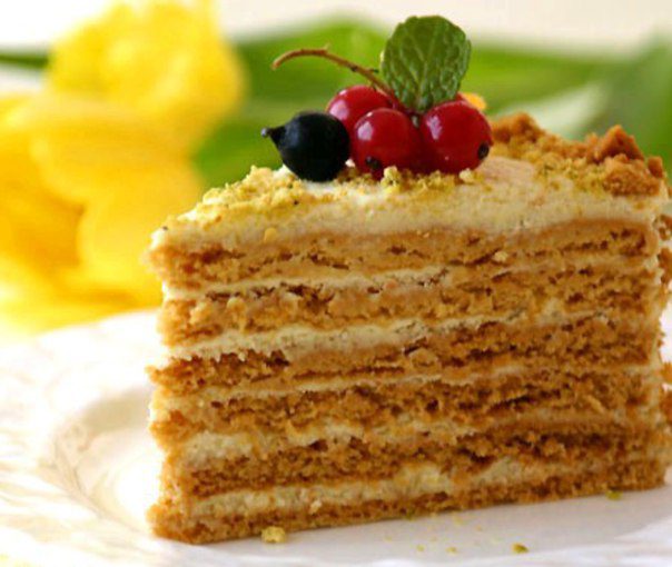 Торт медовий на водяній бані – домашній торт Диво дивне