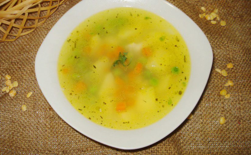 Пісний гороховий суп швидкого приготування – з содою