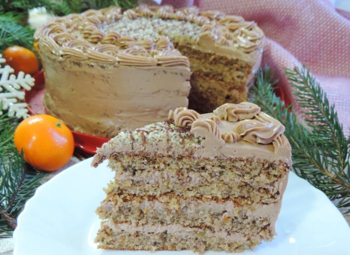 Бісквітний торт з мандаринами – смачний домашній торт на Новий рік та Різдво