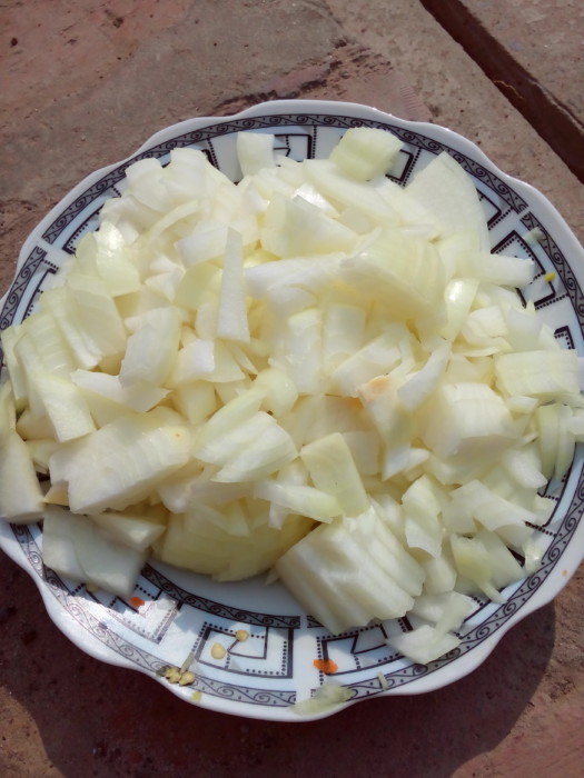 Швидкий овочевий салат з рисом на зиму