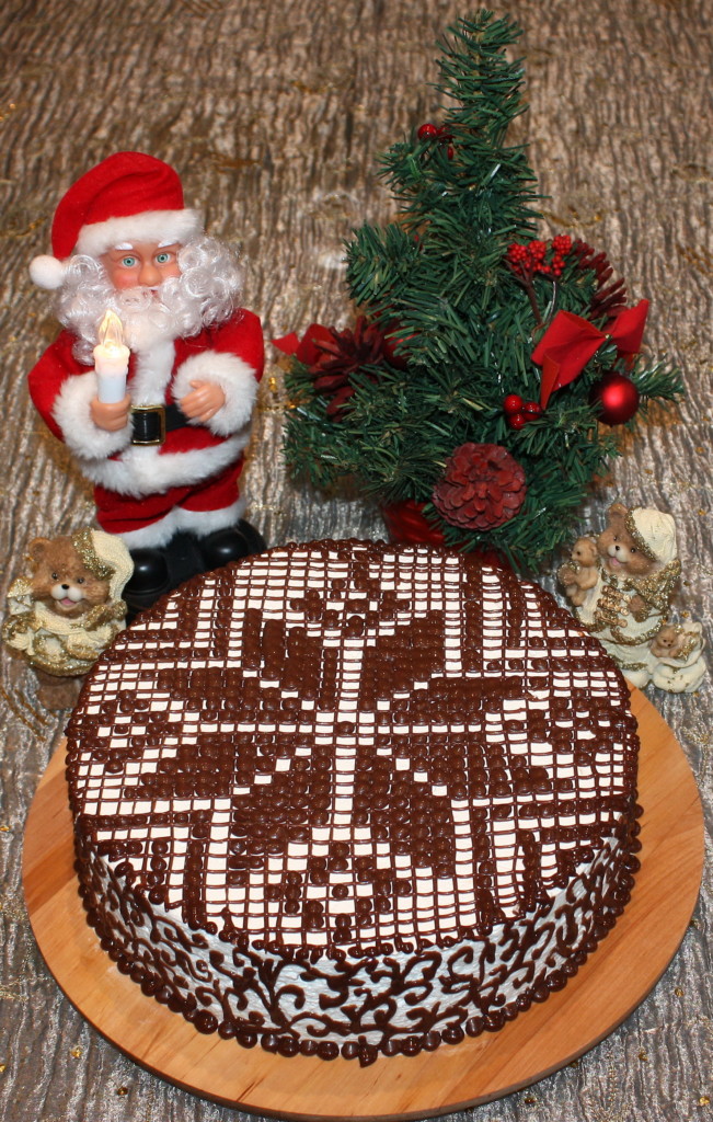 Домашній новорічний торт своїми руками