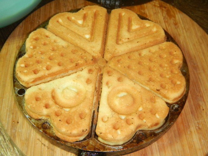 Печиво у формі на газу - трикутники, сердечка