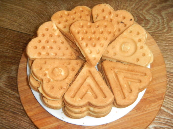 Печиво у формі на газу - трикутники, сердечка