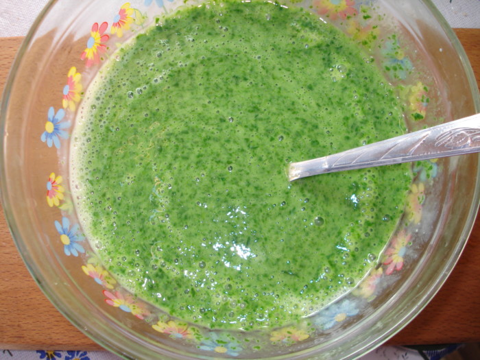 Зелені млинці зі шпинатом