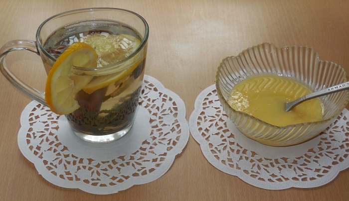 Зелений чай з імбиром, лимоном і медом