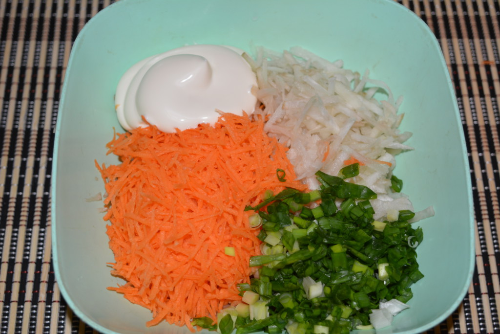 Салат з топінамбура з морквою
