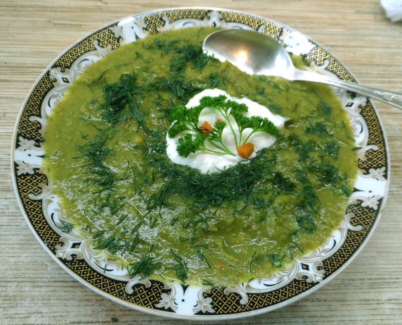 Овочевий суп-пюре із зелених овочів